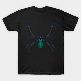 Spider + Butterfly + Back of a woman T-Shirt